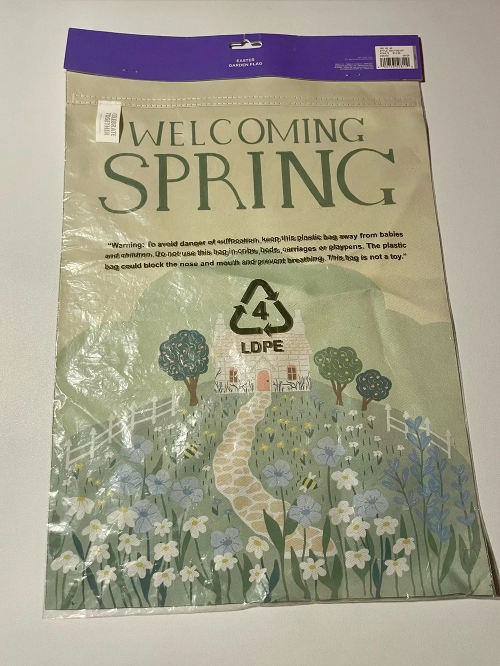 Kohl's Celebrate Together Easter Welcoming Spring Cottage Outdoor Garden Flag